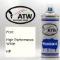 Preview: Ford, High Performance White, HP: 400ml Sprühdose, von ATW Autoteile West.